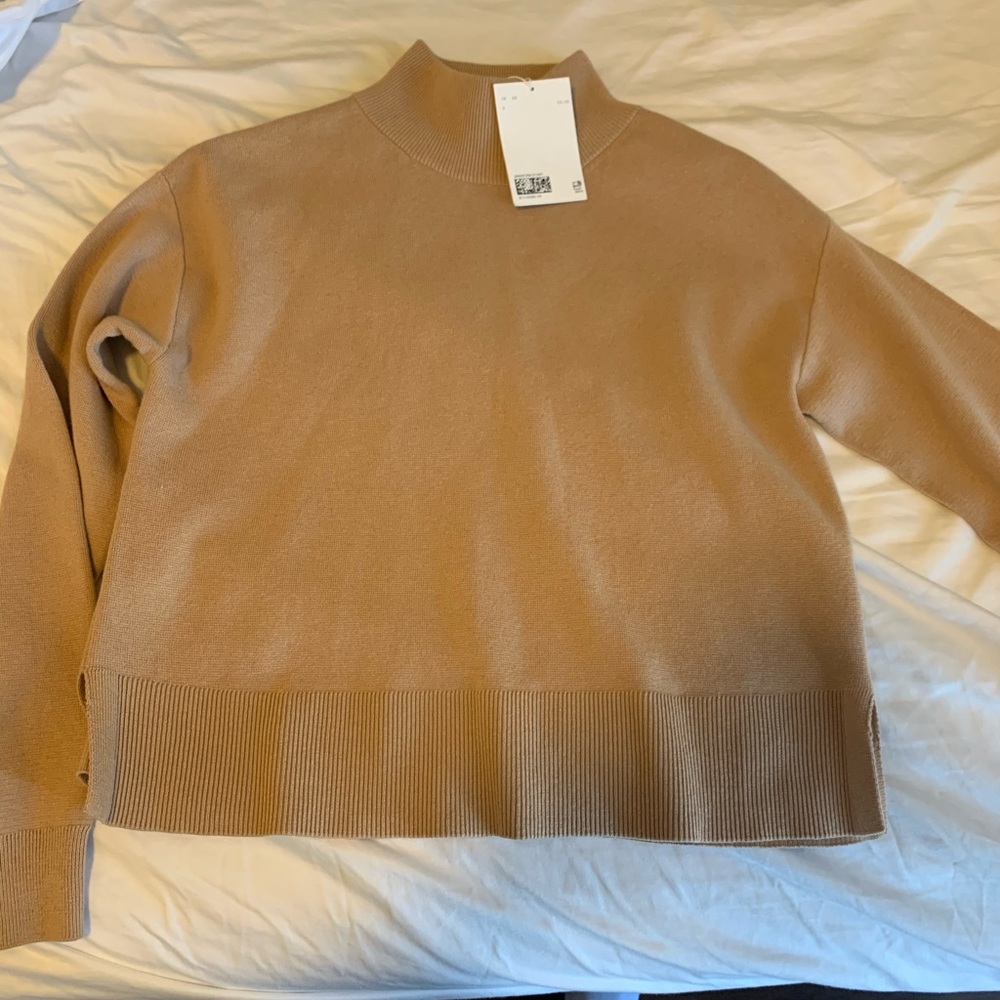 & other stories soft tan sweater